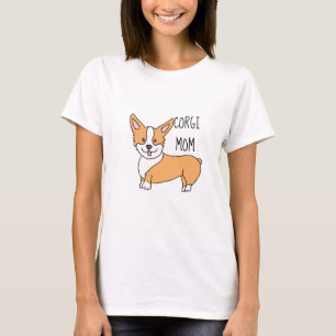Corgi Mum Dog Cartoon T-Shirt