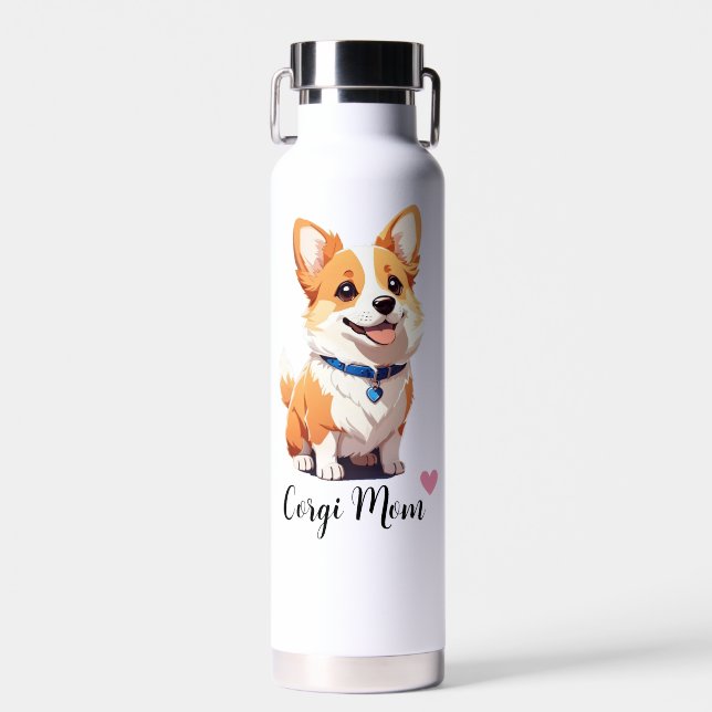 Corgi Mum Dog Copper Vacuum  Water Bottle (Front)