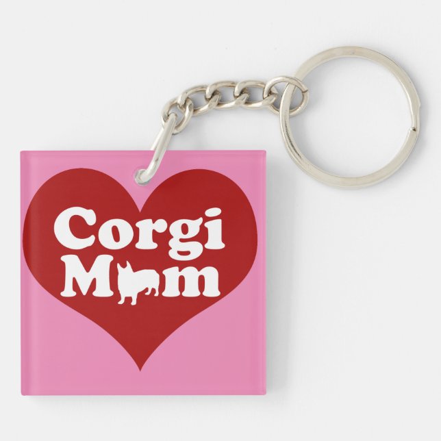 Corgi Mum Key Ring (Back)