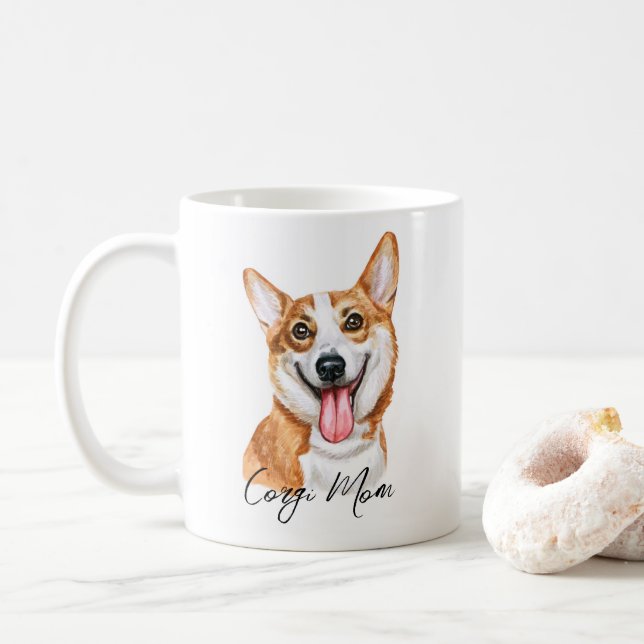  Corgi Mum Mug (With Donut)