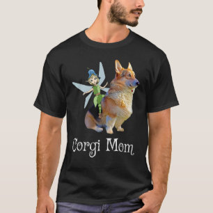 Corgi Mum Pembroke Welsh Corgi & Fairy Retro Dog T-Shirt