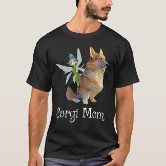 Corgi Mum Pembroke Welsh Corgi & Fairy Retro Dog T-Shirt