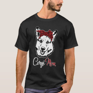 Corgi Mum Red Plain Bufallo T-Shirt