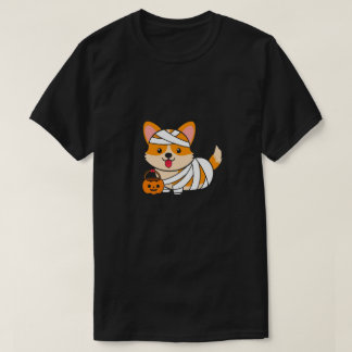 Corgi Mummy Halloween T-Shirt