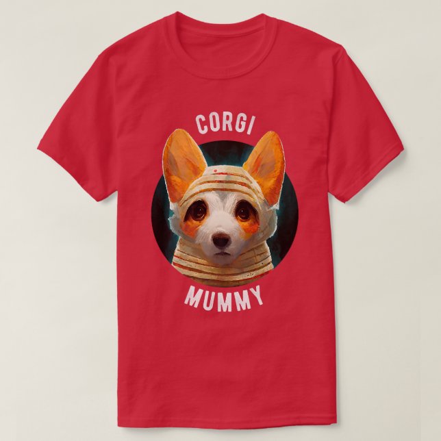 Corgi Mummyhalloween-585 T-Shirt (Design Front)