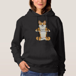 Corgi Namaste Yoga Hoodie