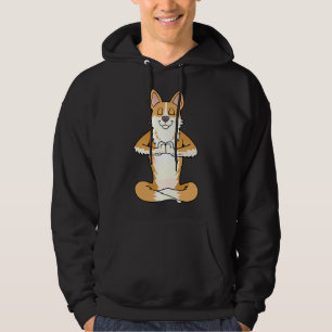 Corgi Namaste Yoga Hoodie