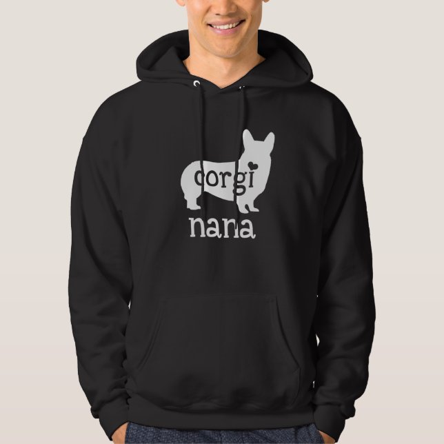 Corgi Nana  Corgi Grandma Dog Mom  Mother s Day Hoodie (Front)