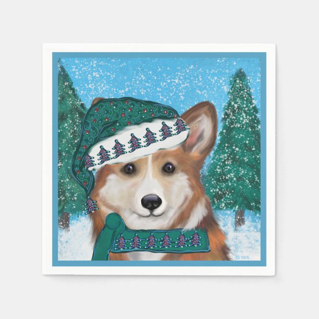 Corgi Napkin (Front)