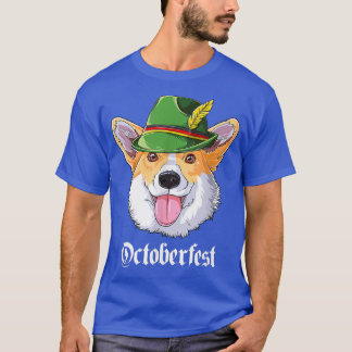 Corgi Oktoberfest Gifts Kids Boys Men Lederhosen A T-Shirt
