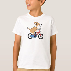 Corgi on a Bicycle T-Shirt