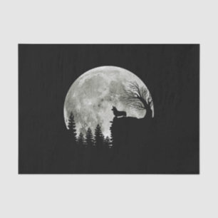 Corgi On Mountain Blood Moon Halloween Gifts Tissue Paper