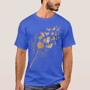 Corgi Owner Dog Lover Pet Animal Dandelion Funny C T-Shirt