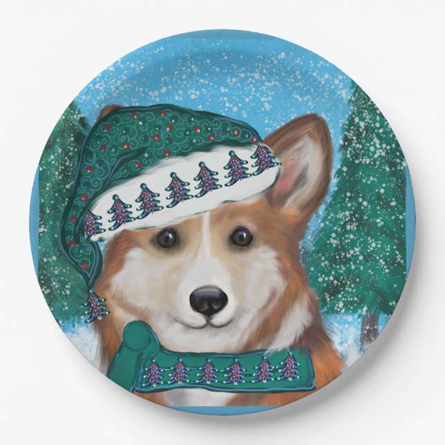 Corgi Paper Plate (Front)