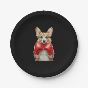 Corgi   paper plate