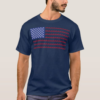 Corgi Patriotic Flag 4th of July Dog Tee 