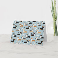 Corgi Pattern Blue