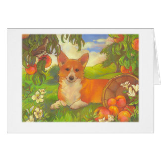 Corgi & Peaches Cards by DoubleFly Design