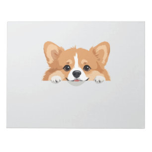 Corgi Peeking Cute Adorable Funny Animal Cartoon Notepad