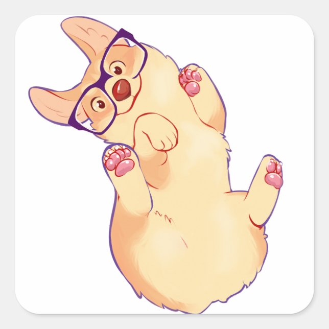 Corgi peets sticker (Front)