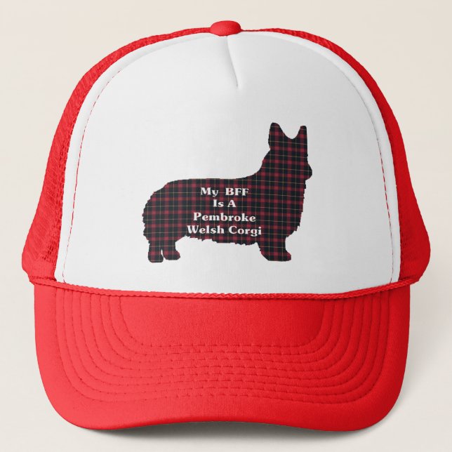 Corgi Pembroke Welsh BFF  Gifts Trucker Hat (Front)