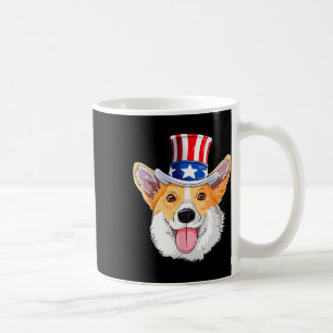 Corgi Pet Dogs 4th Of July American Flag Men Women Coffee Mug