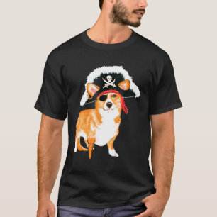 Corgi Pirate Halloween Dog Costume T T-Shirt