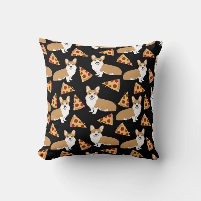 Corgi Pizza pillow (Front)