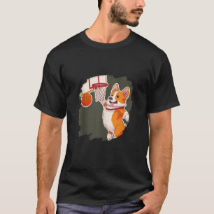 Corgi Playing Basketball Funny Dog Basketball Tank