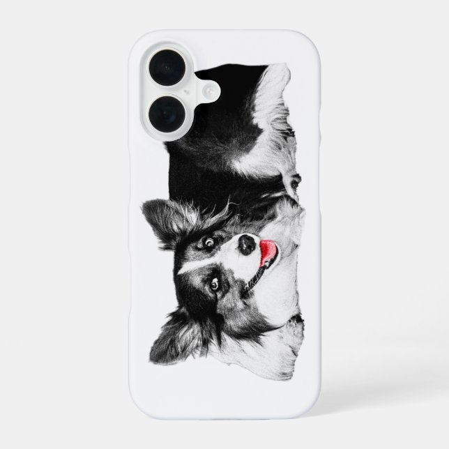 Corgi Pop With a Smile iPhone 16 Case (Back)