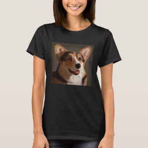 Corgi Portrait Royal State Dogs Tri color Regal T-Shirt