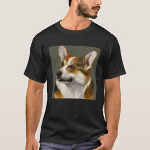 Corgi Portrait Royal State Dogs Tri colour Regal T-Shirt