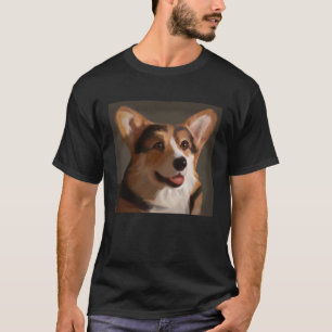 Corgi Portrait Royal State Dogs Tri colour Regal T-Shirt