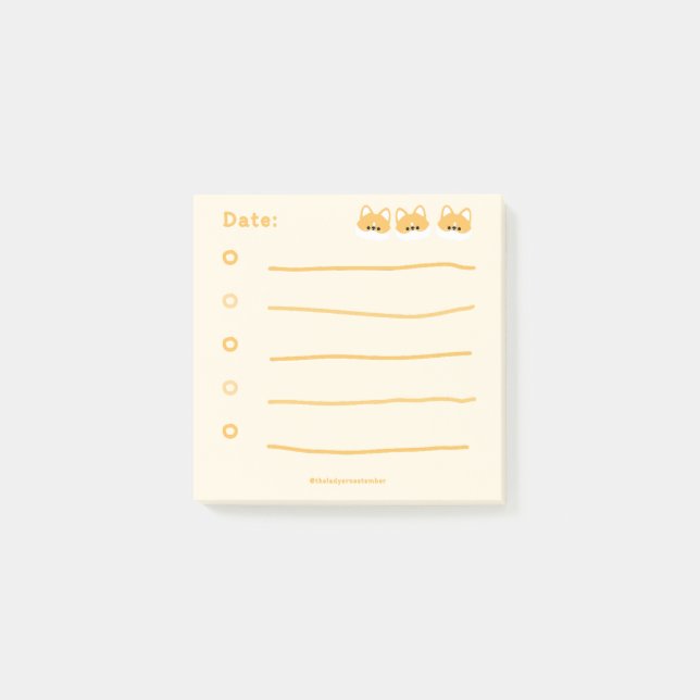Corgi Post-it Notes (Front)