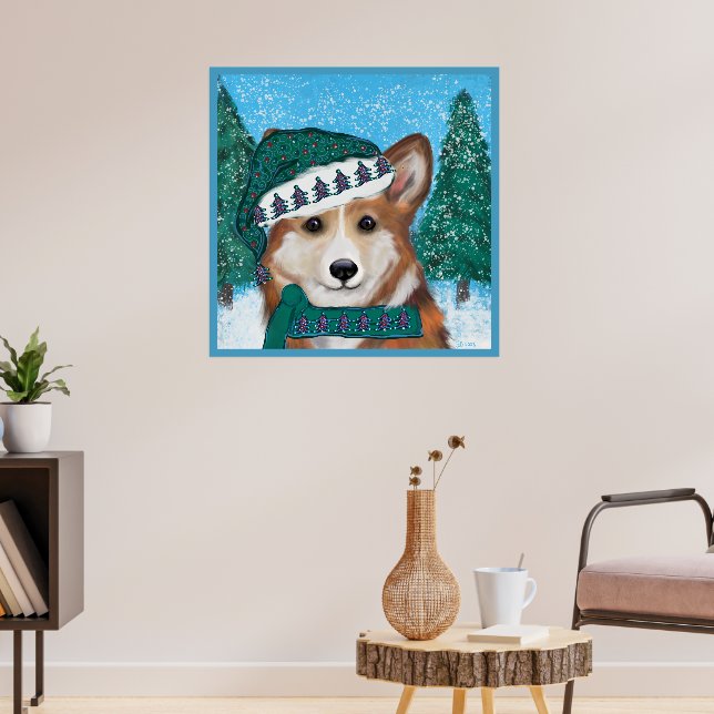 Corgi Poster (Living Room 3)