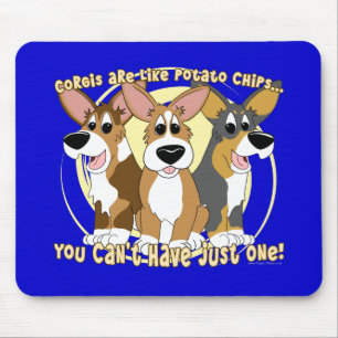 Corgi Potato Chips Mousepad