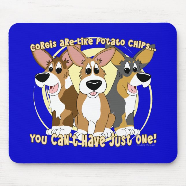 Corgi Potato Chips Mousepad (Front)