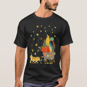 Corgi Pumpkin Tie Dye Dog Fall Leaves Thanksgivin T-Shirt
