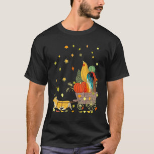 Corgi Pumpkin Tie Dye Dog  Fall Leaves Thanksgivin T-Shirt
