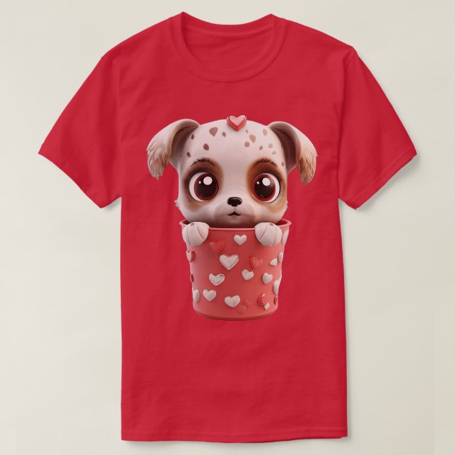 Corgi Puppuccino A Sweet Treat for Your Friend T-Shirt (Design Front)