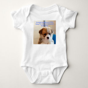 Corgi Puppy - Attention Baby Bodysuit