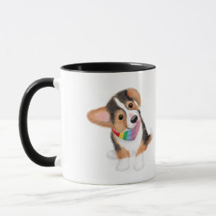 Corgi puppy 'Best dog dad ever!' mug