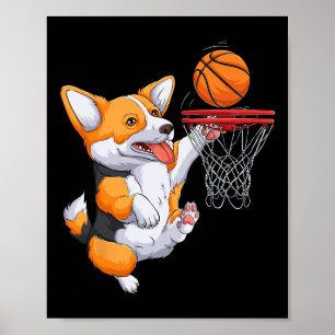 Corgi Puppy Corgi Sketll For Pet Lovers Women Men Poster