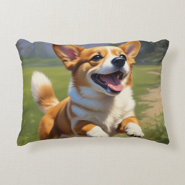 Corgi Puppy Decorative Cushion (Front)