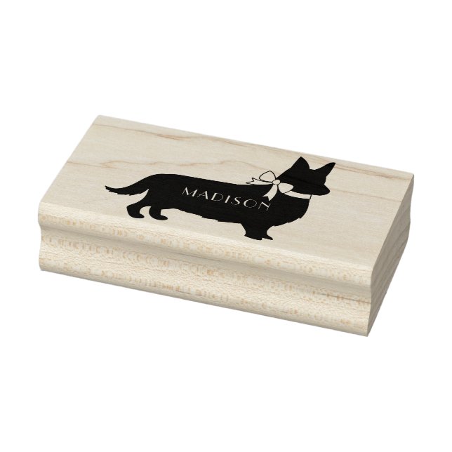 Corgi Puppy Dog Pembroke Welsh Rubber Stamp (Stamp)