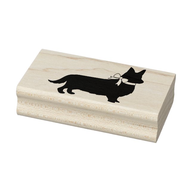 Corgi Puppy Dog Pembroke Welsh Rubber Stamp (Stamp)