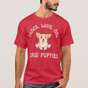 Corgi Puppy Funny Dog Owner Pet Mum or Dad Cute T-Shirt