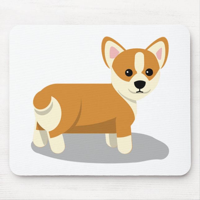 Corgi Puppy Mouse Mat (Front)