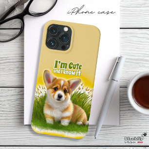 Corgi puppy on the grass   cute pet Case-Mate iPho Case-Mate iPhone 14 Case