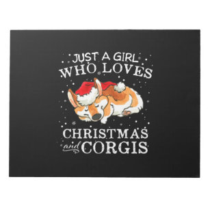 Corgi Pyjamas Dog Just A Girl Who Loves Corgis Notepad